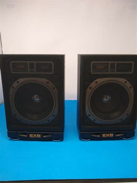 Vtg Soundesign Exb 0634blk 3w 2 Way Stereo Speaker System 8ohm 150