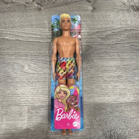 Barbie Toys Mattel Barbie Ken Beach Doll With Los Angeles Swim Shorts Blonde Hair Nib Poshmark