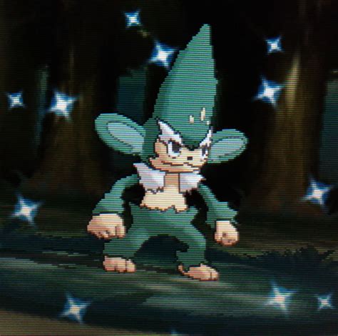 Shiny Hunting, Shiny Pansage! It took 3 phases to get one with...