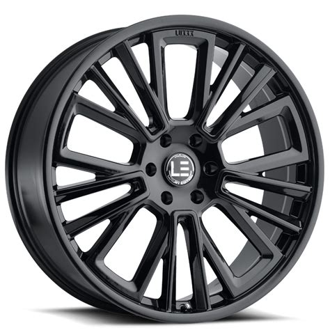 24 Luxxx Alloys Wheels Lux LE 3 Gloss Black Rims LUX117 4