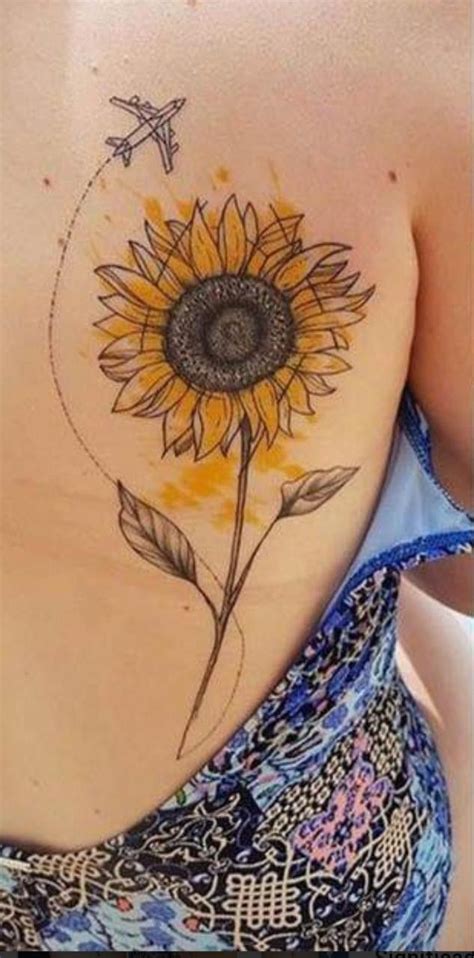 Pin By Jhoy Leite On Tatuagens Sunflower Tattoos Sunflower Tattoo