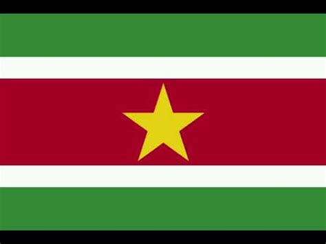 Himno Nacional De Surinam God Zij Met Ons Suriname Que Dios