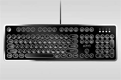 Azio MK-Retro Typewriter-Style Mechanical Keyboard Features Handcrafted ...