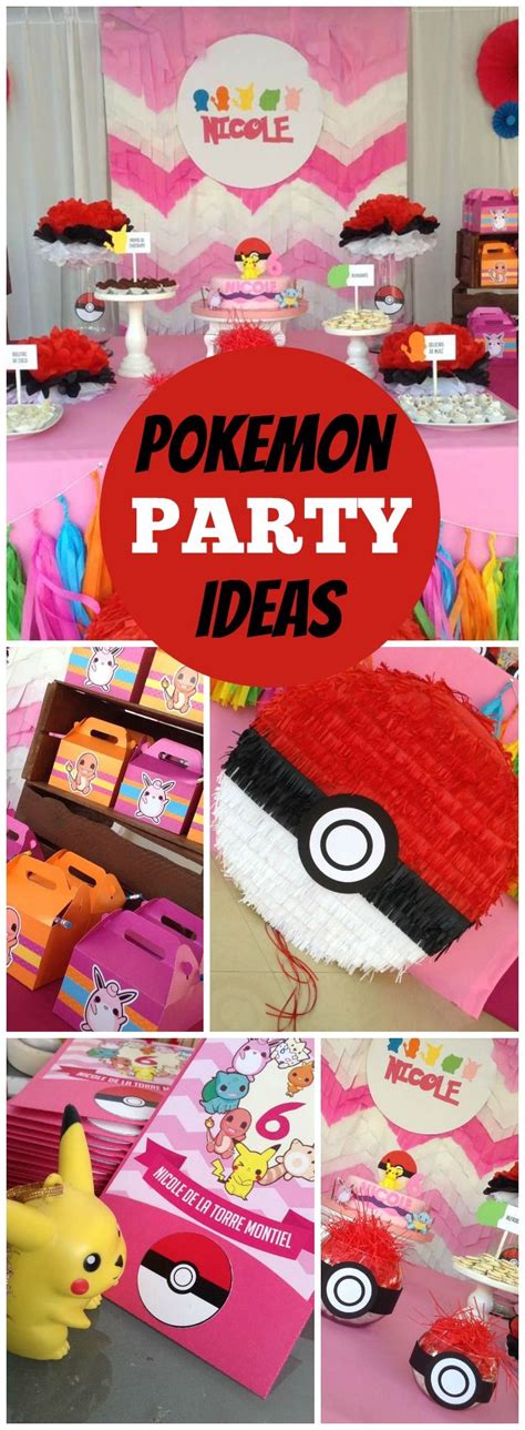 How Fun Is This Girly Pokemon Birthday Party See More Party Ideas At