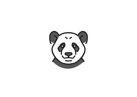 Panda Head Logo Graphic by ARTONIUMW · Creative Fabrica