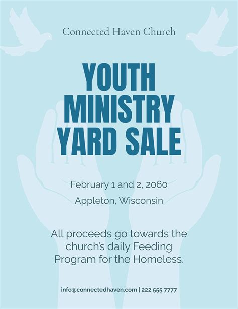 Church Yard Sale Flyer Template