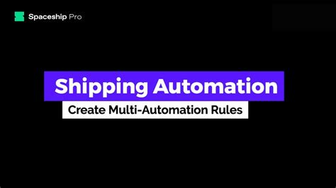 Spaceship Pro Step By Step Shipping Automation How To Automate