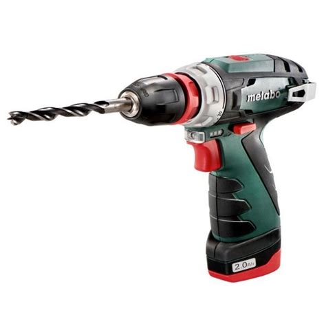 Metabo Perceuse visseuse à batterie 2x10 8V 2 4Ah Li Ion PowerMaxx