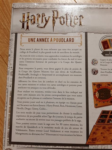 Jeu Harry Potter Une Année à Poudlard Vinted