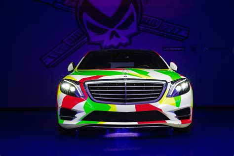 Artistic Custom Paint On Mercedes S Class With Custom Goodies — Gallery