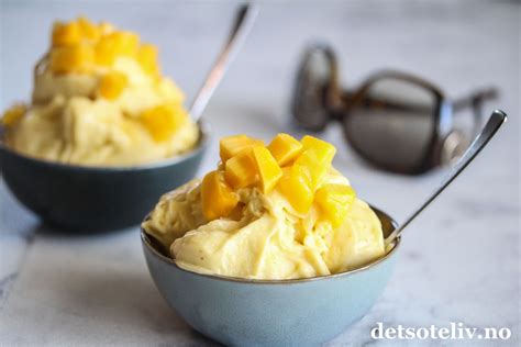 Nice Cream Med Mango Det Søte Liv