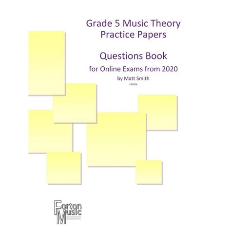 Grade 5 Music Theory Practice Papers Questions Book M Smith Just Flutes