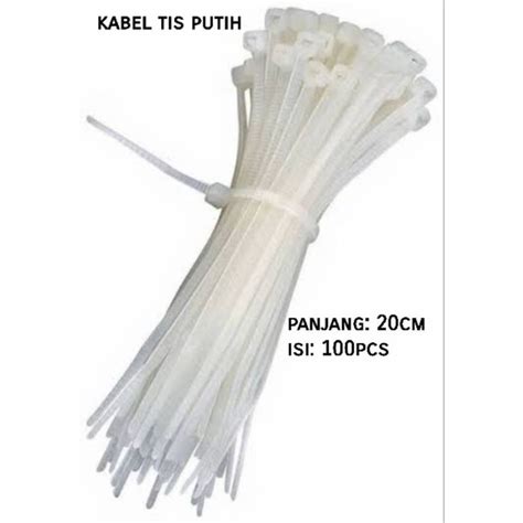 Jual Kabel Tis Kabel Ties Panjang 200mm Pengikat Kabel Nylon Cable