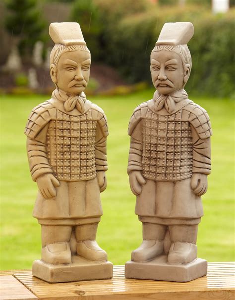 Chinese Terracotta Warriors Stone Garden Ornaments