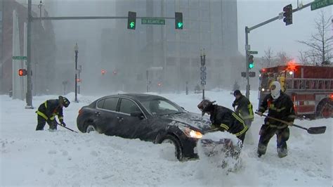 Boston Blizzard Motorists Video - ABC News