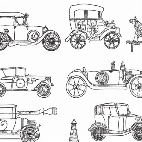 História dos Meios de Transporte Desenhos para Imprimir e Colorir