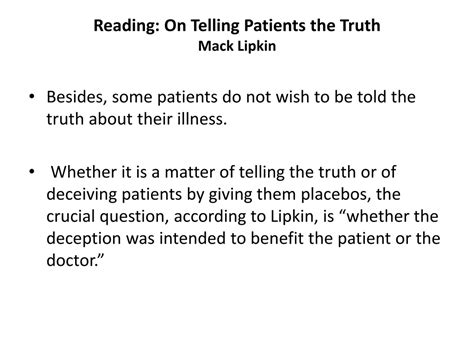 Ppt Chapter 1 Physicians Patients And Others Autonomy Truth