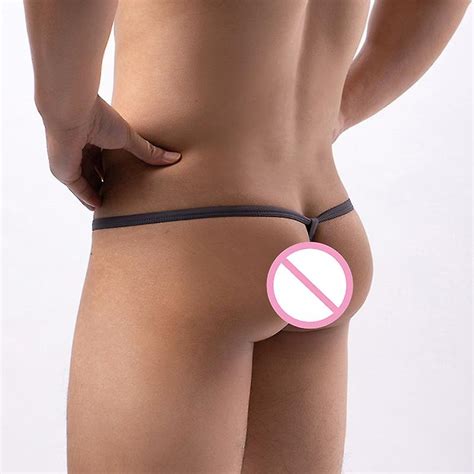 Heren G String Transparant Mesh Mini Micro Bikini Strings Zwemmen Tanga