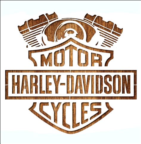 Harley Davidson Logo Stencil