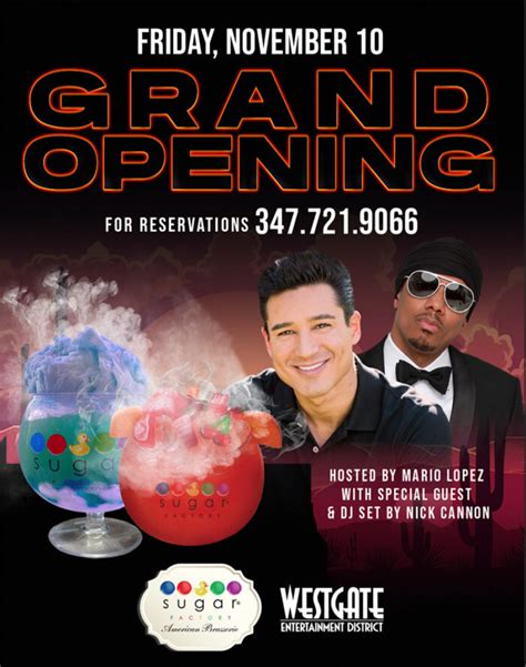 Sugar Factory Grand Opening Westgate Entertainment District