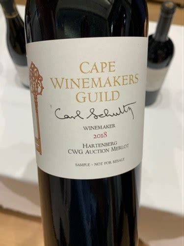 Hartenberg Cape Winemakers Guild Auction Merlot Vivino Us