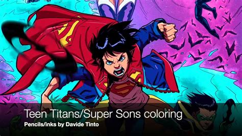 Teen Titanssuper Sons Coloring Youtube