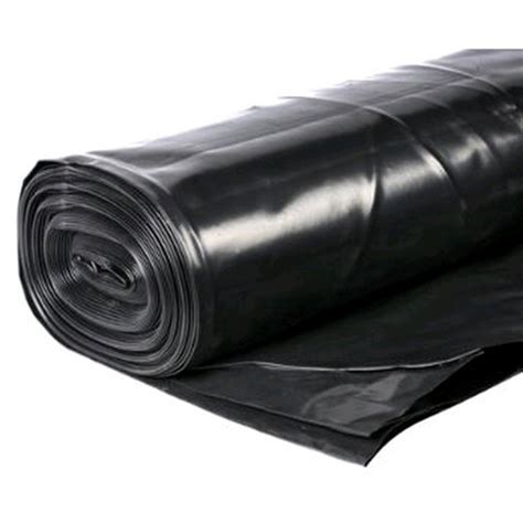 Heavy Duty Black Visqueen Polythene Sheeting Roll 4m X 25m Rms