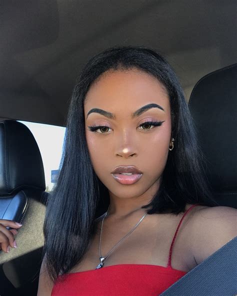 Loyalty Beautiful Black Women Gorgeous Girls Cute Makeup Hair Makeup Short Bob Wigs Baddie