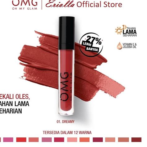 Jual Asli Omg Oh My Glam Matte Kiss Lip Cream Lipstick Lipstik Lipcream