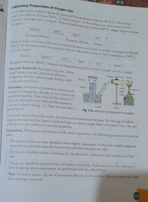 Laboratory Preparation Of Oxygen Gas In The Laboratory Oxygen Is General