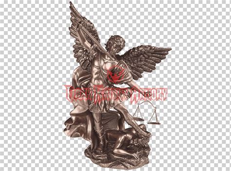 Michael Bronce Escultura Lucifer Estatua Demonio Metal Ngel