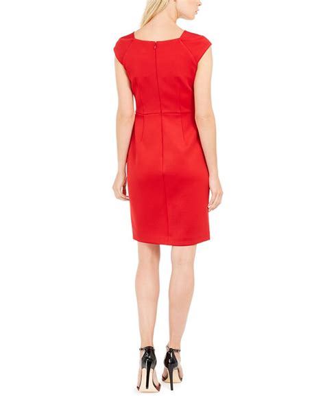 Calvin Klein Square Neck Sheath Dress Macys