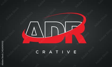 ADR Letters Typography Monogram Logo Creative Modern Logo Icon With