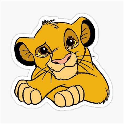 Aangepaste Bestelling 5 Inch Lion King Vinyl Sticker Etsy