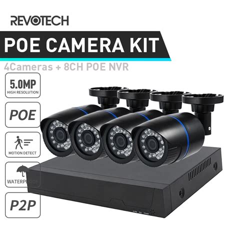 Syst Me De Cam Ras De S Curit CCTV 5mp Pour 4 Cam Ras IP POE