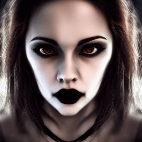 Cute And Adorable Vampire Women Portrait · Creative Fabrica