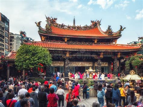 Longshan Temple Taipei Taiwan Editorial Image Image Of Festival