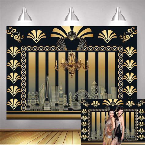 Gya 7x5ft The Great Gatsby Retro 1920s Backdrop Roaring