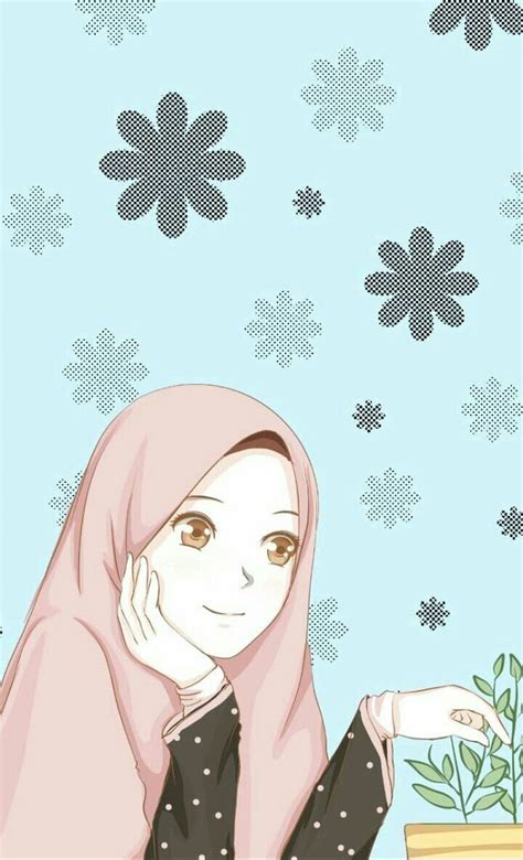 Gambar Kartun Muslimah 2 Sahabat Denah