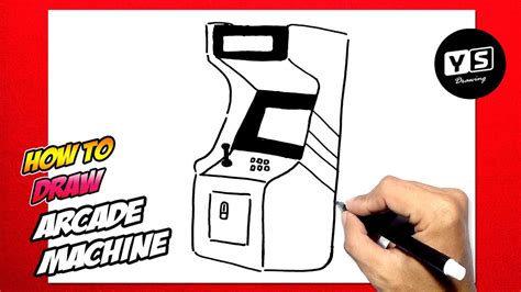 How To Draw Arcade Machine Game Machine Youtube