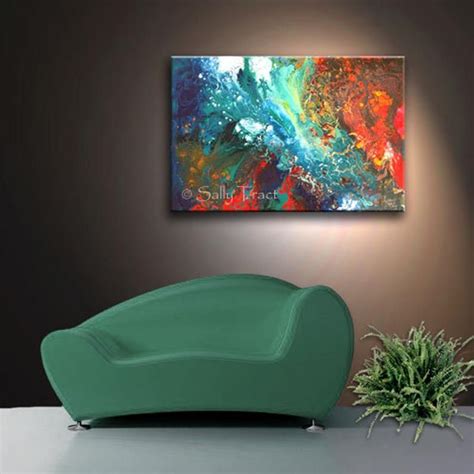 Abstract Giclée Print on Stretched Canvas Giclée print from Etsy