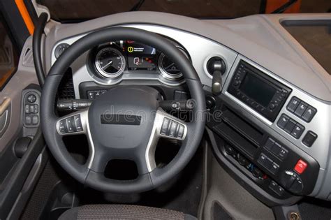 Truck interior stock photo. Image of metal, drive, controls - 27557688