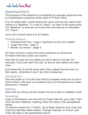 Using the online version of TTRS with your pupils Doc Template | pdfFiller