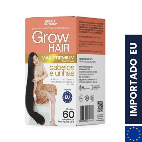 Grow Hair Max Premium Comprimidos Uni O Europeia Sidney Oliveira