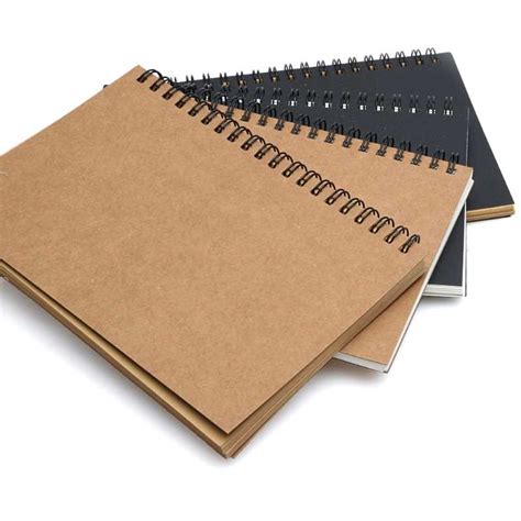 Reeves Retro Spiral Bound Coil Sketch Book Blank Notebook Kr