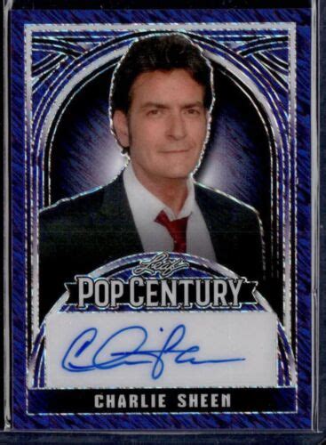 Leaf Pop Century Charlie Sheen Auto Autograph Men Major