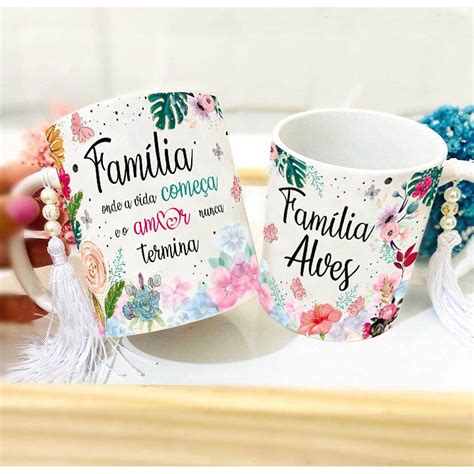 Arte Caneca Familia - 22 Artes para Caneca Frases Família Arquivo Editável