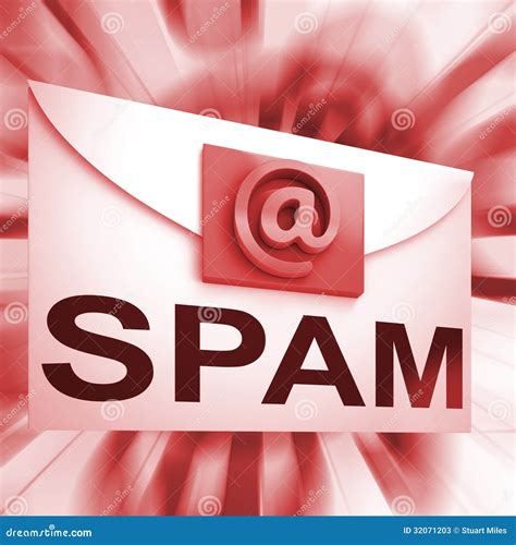 Spam Envelope Shows Malicious Electronic Junk Mail Royalty-Free Stock