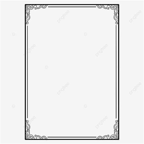 Paper Page Border PNG Image, Paper Page Border Decoration, Paper Page ...