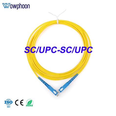 1 3 5 10 15m Sc Upc Sc Upc Fiber Patchcord Cable Sm Single Mode Simplex